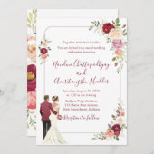 Elegantes Minimalistisches Einladungspaket für Hoc Save The Date (Vorne/Hinten)