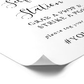 Elegantes Minimalistisches Eukalyptus Selfie Poster (Ecke)