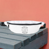 Elegantes Minimalistisches Firmenlogo Bauchtasche