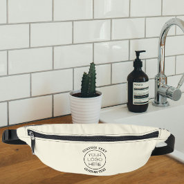 Elegantes Minimalistisches Firmenlogo | Beige Bauchtasche