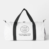 Elegantes Minimalistisches Firmenlogo Duffle Bag (Vorderseite)