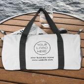 Elegantes Minimalistisches Firmenlogo | Grau Duffle Bag