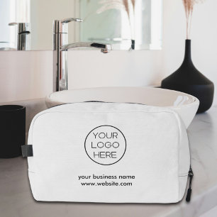 Elegantes Minimalistisches Firmenlogo   Grau Waschbeutel