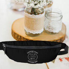 Elegantes Minimalistisches Firmenlogo | Schwarz Bauchtasche