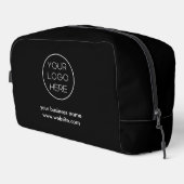 Elegantes Minimalistisches Firmenlogo | Schwarz Waschbeutel (Rechte Ecke)