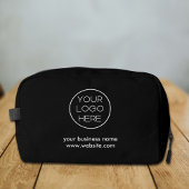 Elegantes Minimalistisches Firmenlogo | Schwarz Waschbeutel