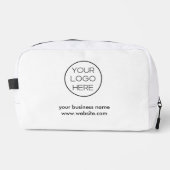 Elegantes Minimalistisches Firmenlogo Waschbeutel (Vorderseite)