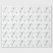 Elegantes Minimalistisches Firmenlogo Weihnachten Geschenkpapier (Flach)