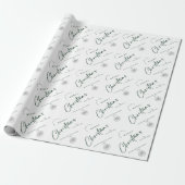 Elegantes Minimalistisches Firmenlogo Weihnachten Geschenkpapier (Ungerollt)