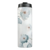 Elegantes Minimalistisches Floral-Aquarellmuster Thermosbecher (Vorderseite)