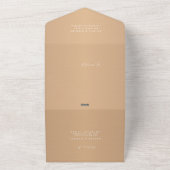 Elegantes minimalistisches Foto All In One Einladung (Außenbereich)