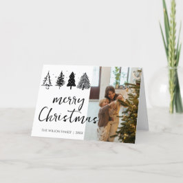 Elegantes Minimalistisches Foto Feiertagskarte