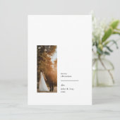 Elegantes Minimalistisches Foto Feiertagskarte (Stehend Vorderseite)