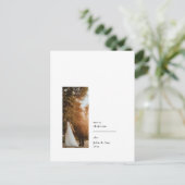 Elegantes Minimalistisches Foto Feiertagspostkarte (Stehend Vorderseite)