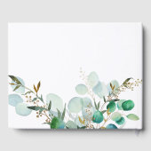 Elegantes Minimalistisches Foto Gästebuch (Rückseite)