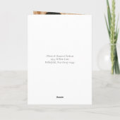 Elegantes Minimalistisches Foto Hochzeit Dankeschö Dankeskarte (Rückseite)