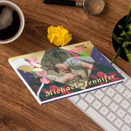 Elegantes Minimalistisches Foto Hochzeit Gästebuch