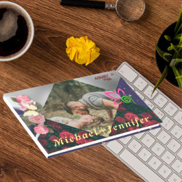 Elegantes Minimalistisches Foto Hochzeit Gästebuch