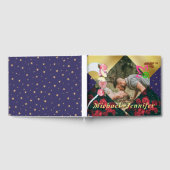 Elegantes Minimalistisches Foto Hochzeit Gästebuch (Voll)