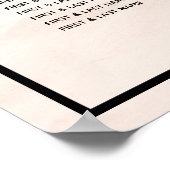 Elegantes Minimalistisches Foto Hochzeitssattel Poster (Ecke)