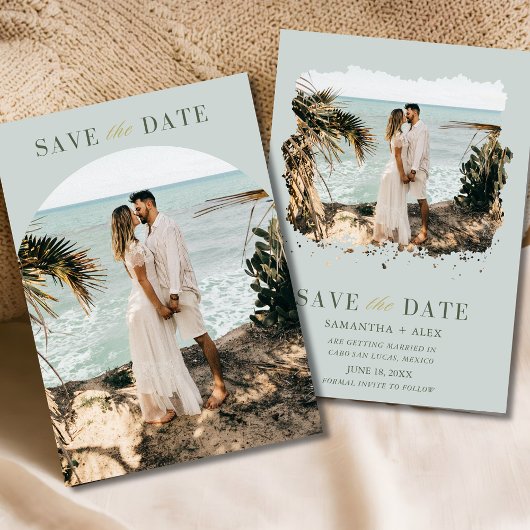 Elegantes Minimalistisches Foto Save the Date