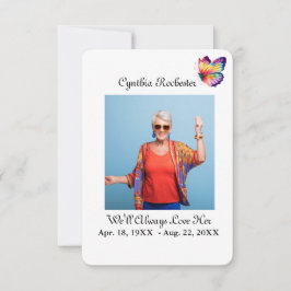 Elegantes Minimalistisches Foto Schwarz-weiße Gebe Dankeskarte