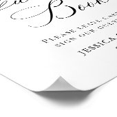 Elegantes Minimalistisches Gästebuch (Ecke)