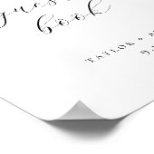 Elegantes Minimalistisches Gästebuch (Ecke)