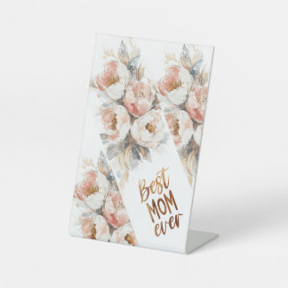 Elegantes Minimalistisches Geschenk für den Mutter Sockelschild