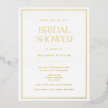 Elegantes Minimalistisches Gold-Brautparty