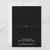 Elegantes, minimalistisches Gold Save the Date (Rückseite)