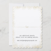 Elegantes, minimalistisches Goldband Save the Date (Rückseite)