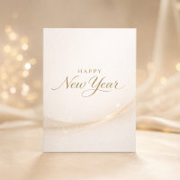 Elegantes minimalistisches goldenes Skript Frohes
