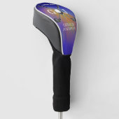 Elegantes Minimalistisches Golf Monogram Design Headcover (angewinkelt)