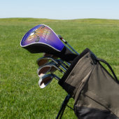 Elegantes Minimalistisches Golf Monogram Design Headcover (In SItu)