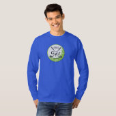 Elegantes Minimalistisches Golf Monogram Design T-Shirt (Vorne ganz)