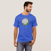 Elegantes Minimalistisches Golf Monogram Design T-Shirt (Vorne ganz)