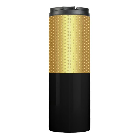 Elegantes Minimalistisches Golf Monogram Design Thermosbecher (Rückseite)