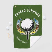 Elegantes Minimalistisches Golfdesign Golfhandtuch (Insitu)