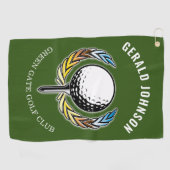 Elegantes Minimalistisches Golfdesign Golfhandtuch (Horizontal)