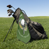 Elegantes Minimalistisches Golfdesign Golfhandtuch (Gras)