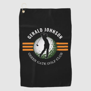 Elegantes minimalistisches Golfer-Design Golfhandtuch