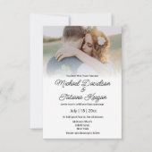 elegantes, minimalistisches handgeschriebenes Hoch Einladung (Vorderseite)