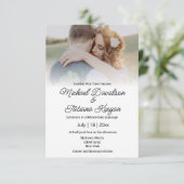 elegantes, minimalistisches handgeschriebenes Hoch Einladung (Stehend Vorderseite)