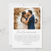 Elegantes Minimalistisches Handwriting Hochzeit 2 Dankeskarte (Rückseite)