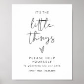 Elegantes Minimalistisches Hochzeitsbad Basket Poster (Vorne)