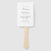 Elegantes, minimalistisches Hochzeitsprogramm in S Fächer (Vorderseite)