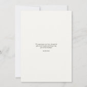 Elegantes Minimalistisches Holiday Foto Danke Kart (Rückseite)