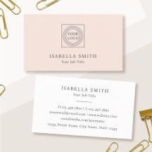 Elegantes minimalistisches individuelles Logo Rosa
