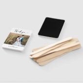 Elegantes Minimalistisches Kalligrafie-Foto Einfac Fächer (Non-assembled)